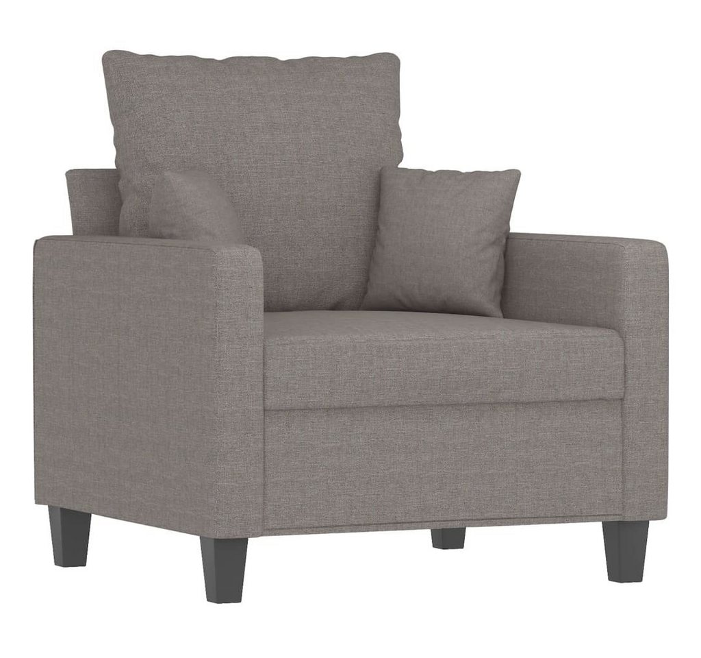 vidaXL Sofa 2-Sitzer-Sofa Taupe 140 cm Stoff von vidaXL