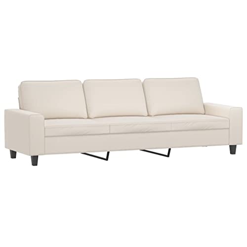 vidaXL Sofa 3-Sitzer Dreisitzer Polstersofa Couch Wohnzimmersofa Loungesofa Designsofa Sitzmöbel Polstermöbel Beige 210cm Mikrofasergewebe vidaXL Sofa 3-Sitzer Dreisitzer Polstersofa Couch Wohnzimmersofa Loungesofa Designsofa Sitzmöbel Polstermöbel Beige 210cm Mikrofasergewebe von vidaXL