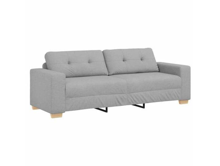 vidaXL Sofa 3-Sitzer-Sofa Wolkengrau 180 cm Stoff, grau, Wolkengrau Wolken-Grau von vidaXL