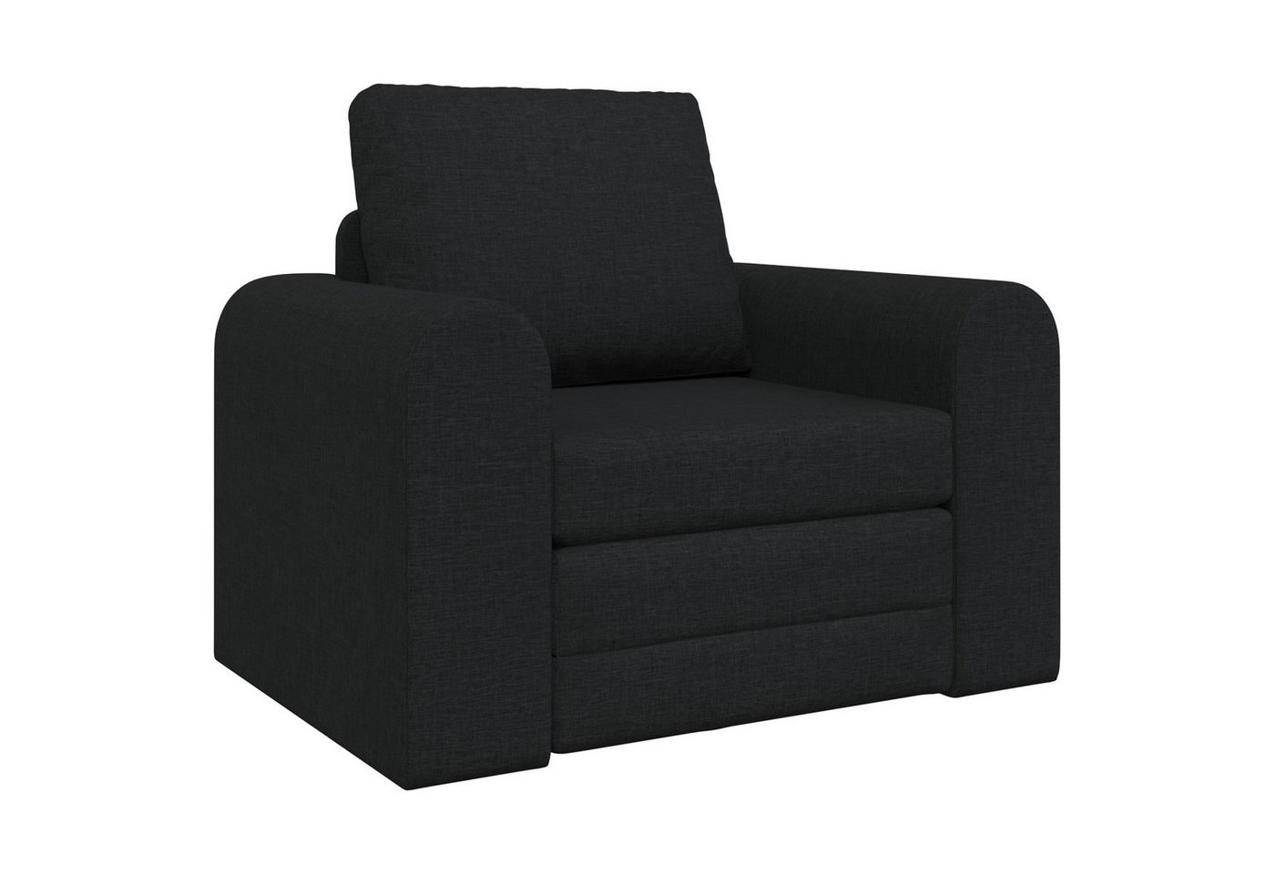 vidaXL Sofa Boden Schlafsofa 2-in-1 Schwarz 98x71x83 cm, 1 Teile vidaXL Sofa Boden Schlafsofa 2-in-1 Schwarz 98x71x83 cm, 1 Teile von vidaXL