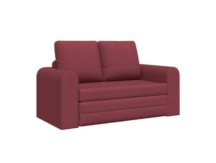 vidaXL Sofa Boden Schlafsofa 2-in-1 Weinrot 148x71x83 cm Stoff, 1 Teile, rot, Weinrot von vidaXL