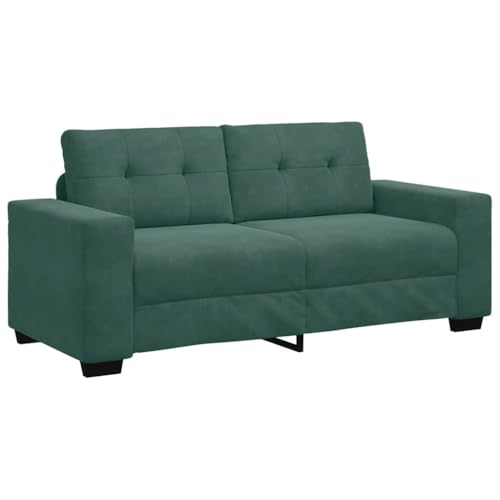 vidaXL Zweisitzer-Sofa Dunkelgrün 140 cm Samt von vidaXL