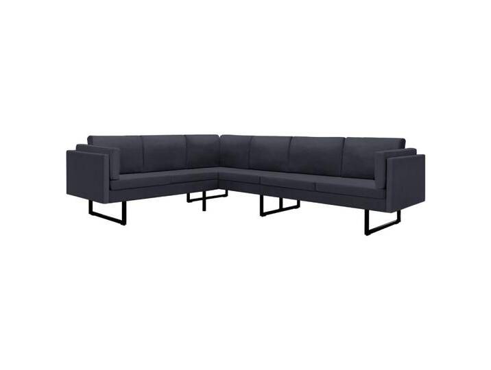 vidaXL Sofa Ecksofa Dunkelgrau Stoff, grau, Dunkelgrau von vidaXL