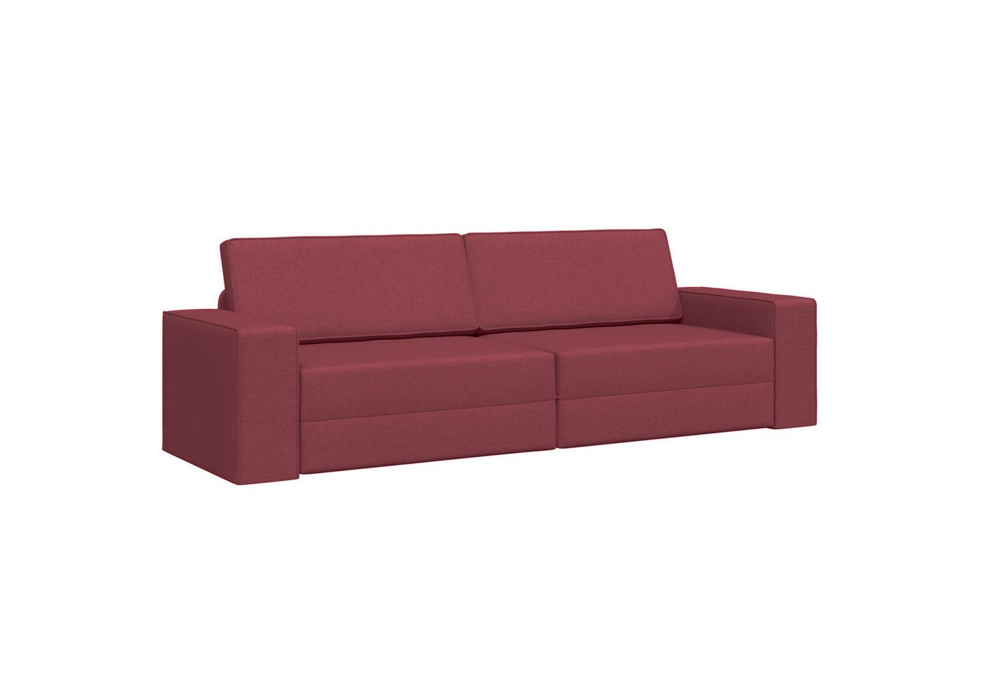 vidaXL Sofa Futon-Sofa-Bett 2-in-1 Burgunderrot 245x150x60.5 cm Stoff, 1 Teile vidaXL Sofa Futon-Sofa-Bett 2-in-1 Burgunderrot 245x150x60.5 cm Stoff, 1 Teile von vidaXL