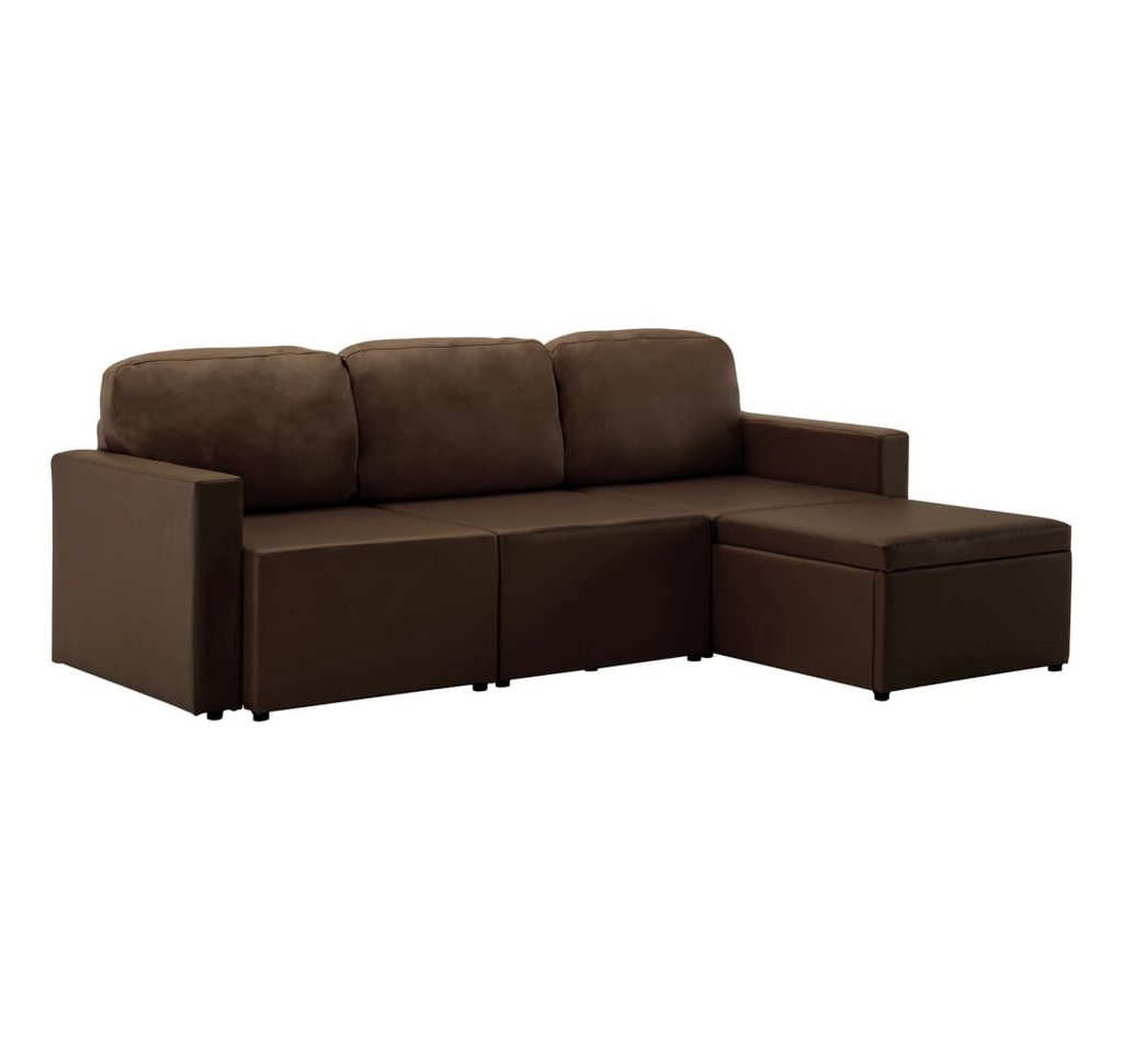 vidaXL Sofa Modulares 3-Sitzer Schlafsofa Braun Kunstleder vidaXL Sofa Modulares 3-Sitzer Schlafsofa Braun Kunstleder von vidaXL