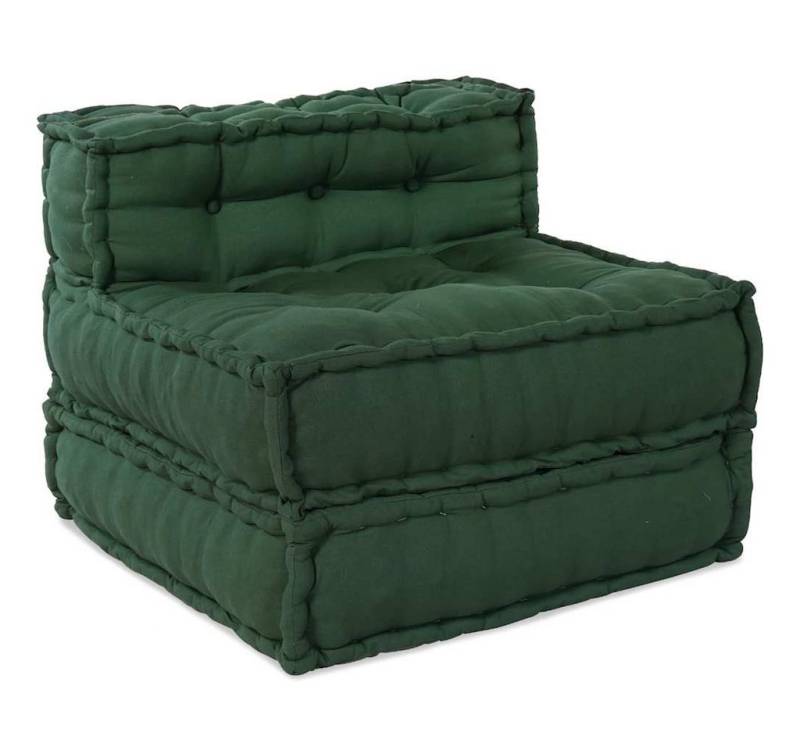 vidaXL Sofa Pouf Modular Sofa Grün 70x70x54 cm Stoff vidaXL Sofa Pouf Modular Sofa Grün 70x70x54 cm Stoff von vidaXL