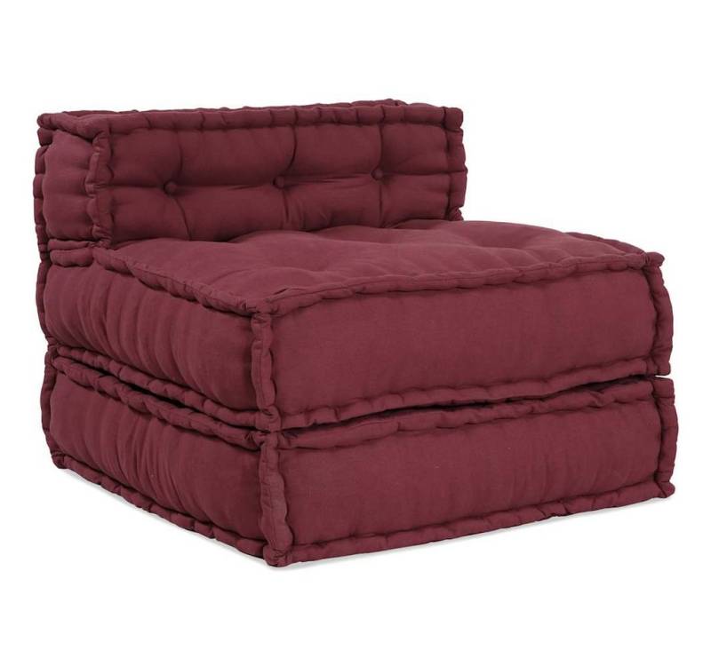 vidaXL Sofa Pouf Modular Sofa Kastanienbraun 70x70x54 cm Stoff vidaXL Sofa Pouf Modular Sofa Kastanienbraun 70x70x54 cm Stoff von vidaXL