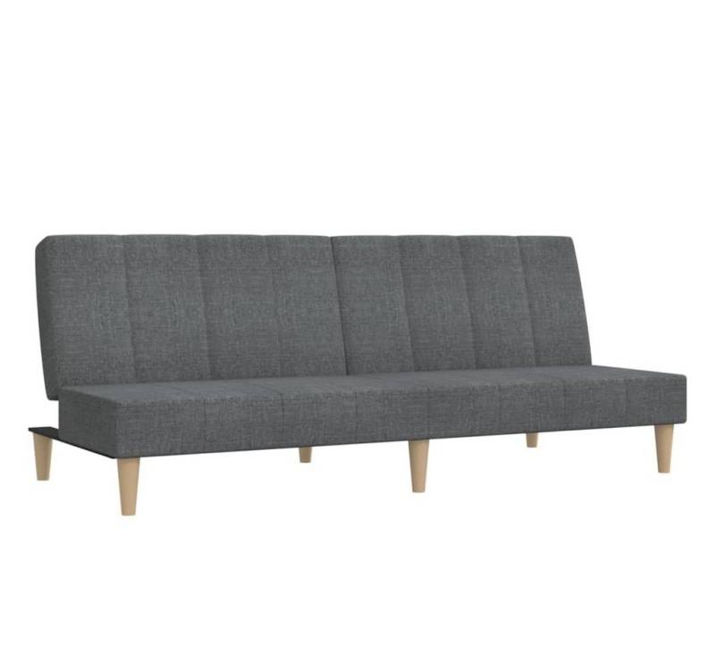 vidaXL Sofa Schlafsofa 2-Sitzer Hellgrau Stoff von vidaXL