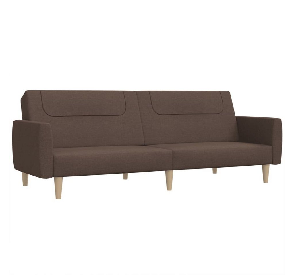 vidaXL Sofa Schlafsofa 2-Sitzer Taupe Stoff von vidaXL