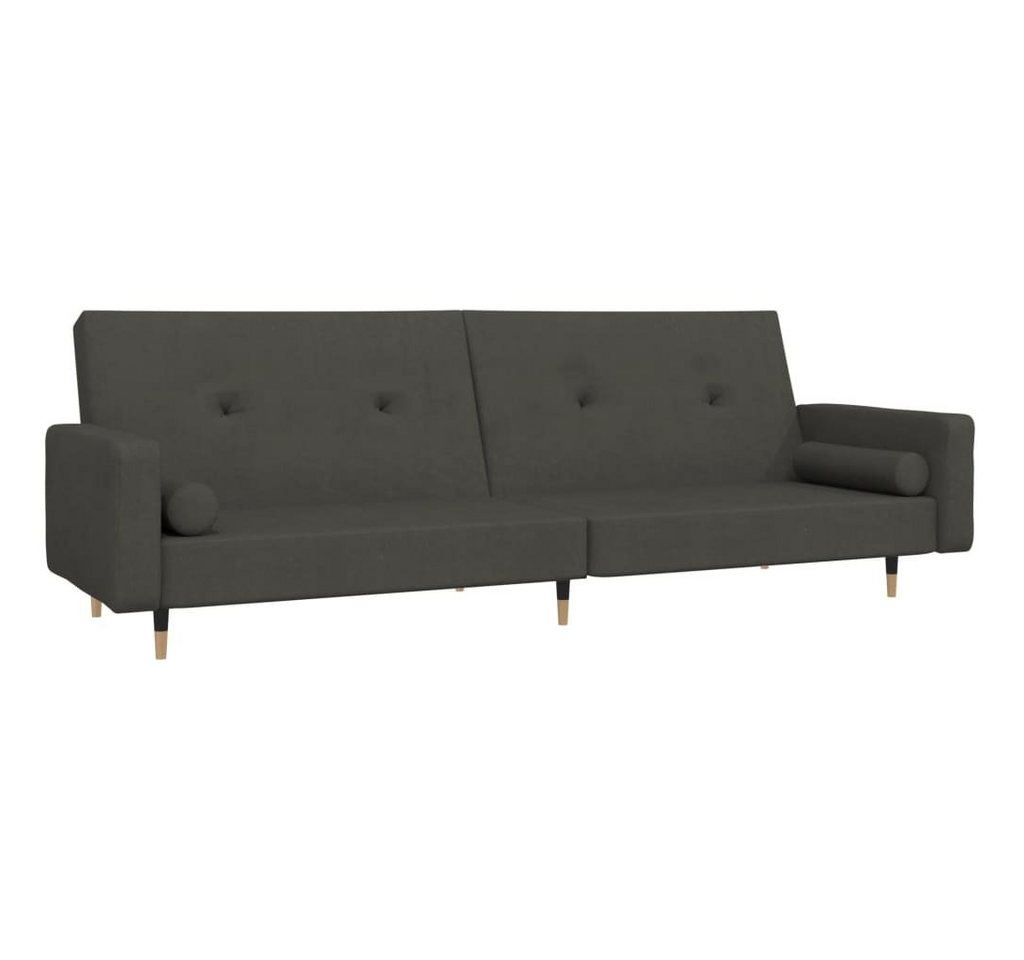 vidaXL Sofa Schlafsofa 2-Sitzer mit 2 Kissen Dunkelgrau Samt vidaXL Sofa Schlafsofa 2-Sitzer mit 2 Kissen Dunkelgrau Samt von vidaXL