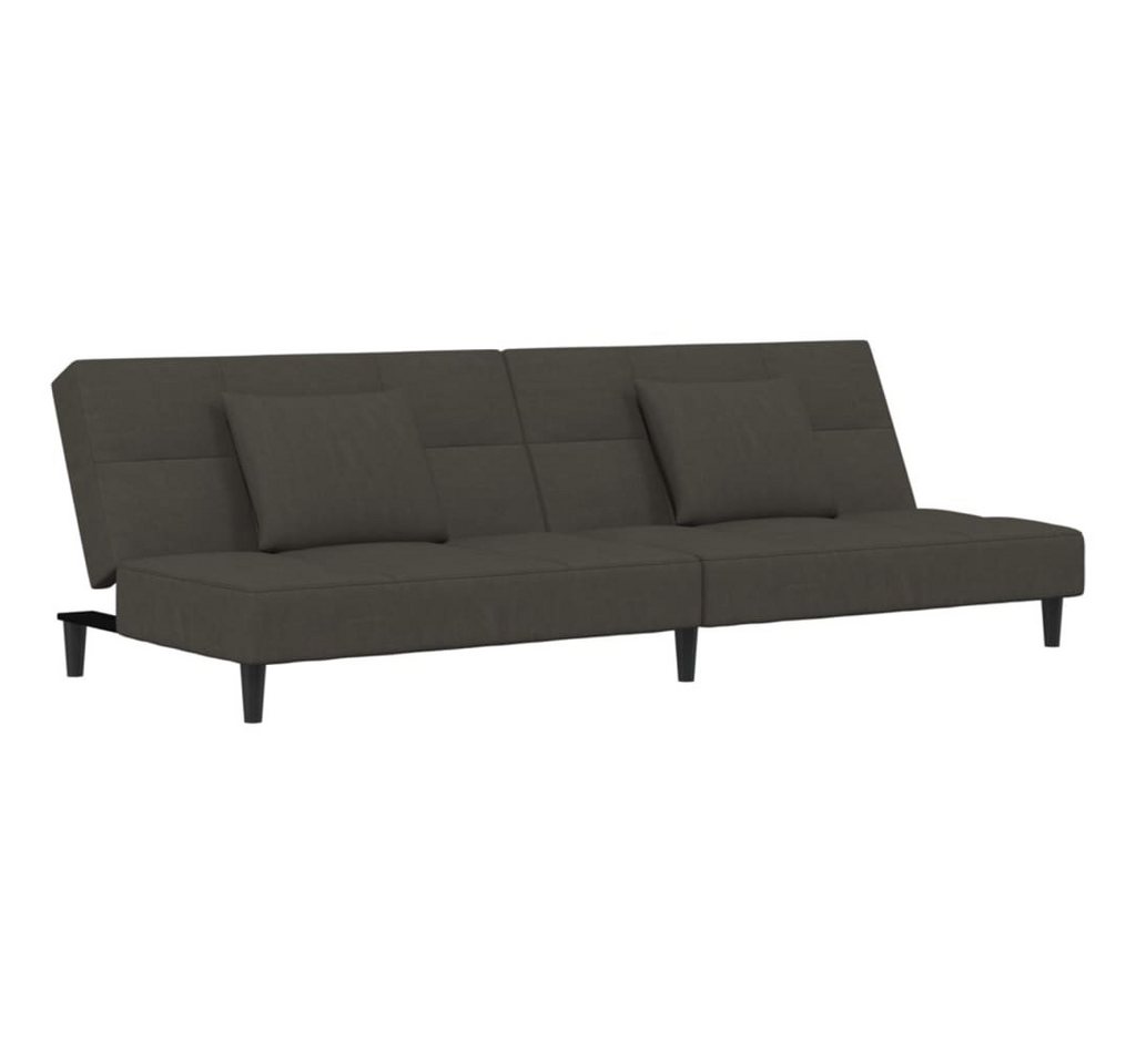 vidaXL Sofa Schlafsofa 2-Sitzer mit 2 Kissen Dunkelgrau Samt vidaXL Sofa Schlafsofa 2-Sitzer mit 2 Kissen Dunkelgrau Samt von vidaXL