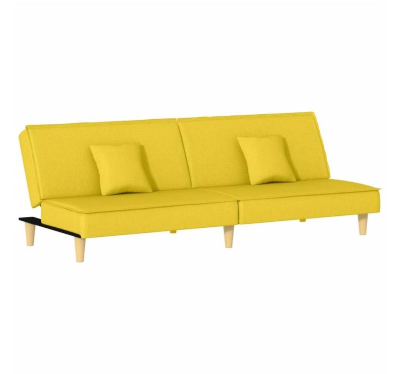 vidaXL Sofa Schlafsofa Hellgelb Stoff von vidaXL
