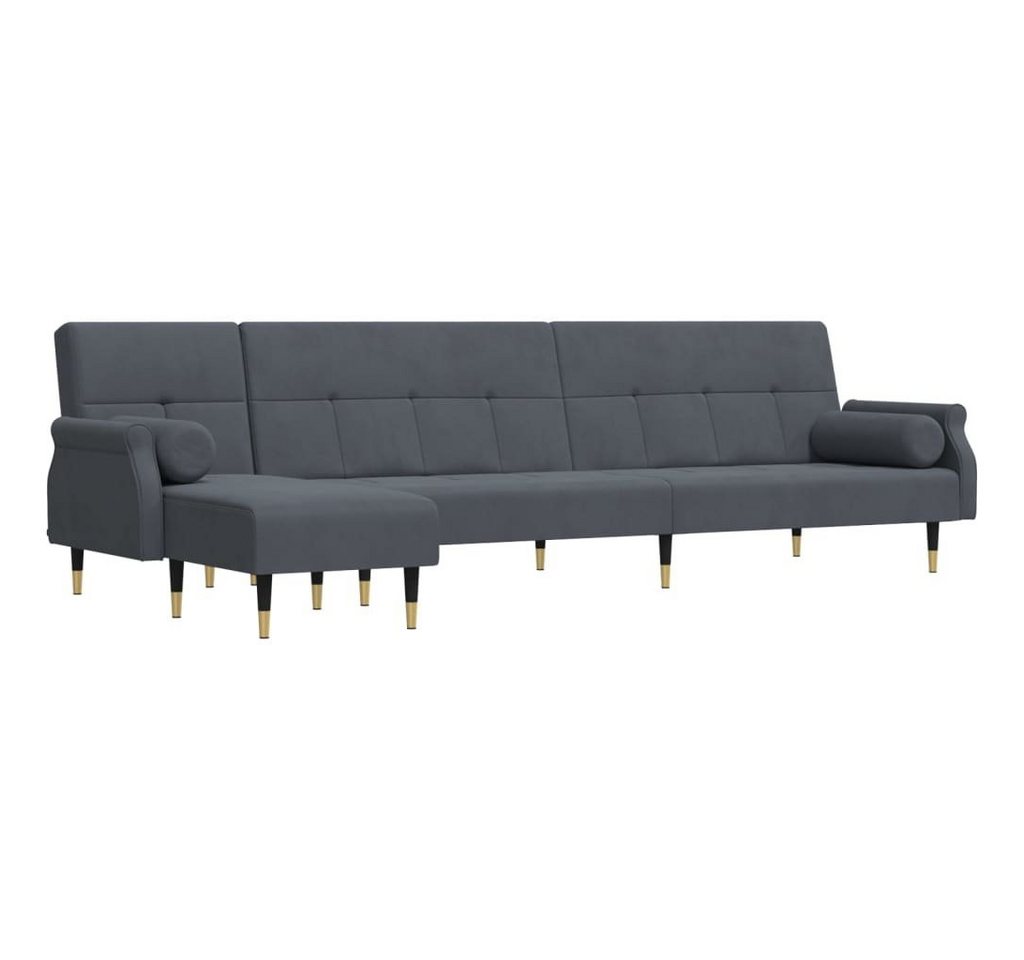 vidaXL Sofa Schlafsofa in L-Form Dunkelgrau 271x140x70 cm Samt Chaiselongue Schlaf vidaXL Sofa Schlafsofa in L-Form Dunkelgrau 271x140x70 cm Samt Chaiselongue Schlaf von vidaXL