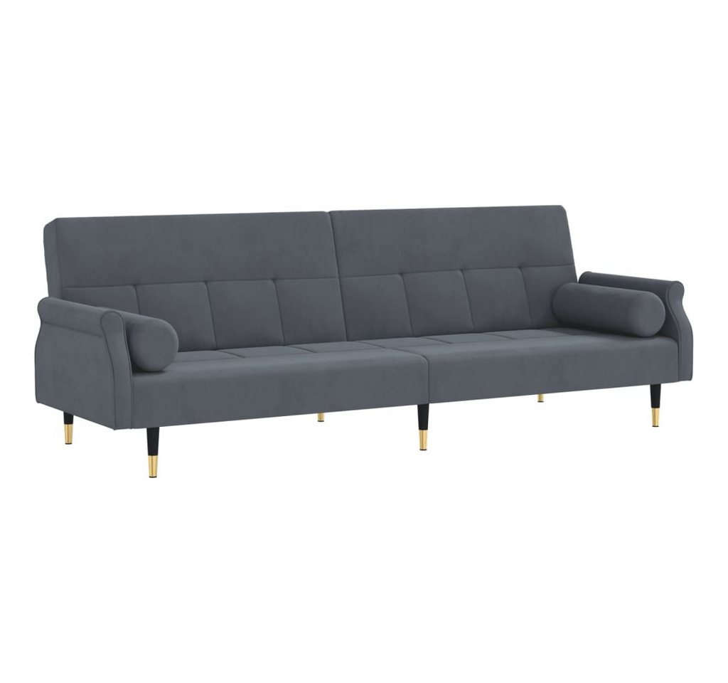 vidaXL Sofa Schlafsofa mit Kissen Dunkelgrau Samt vidaXL Sofa Schlafsofa mit Kissen Dunkelgrau Samt von vidaXL