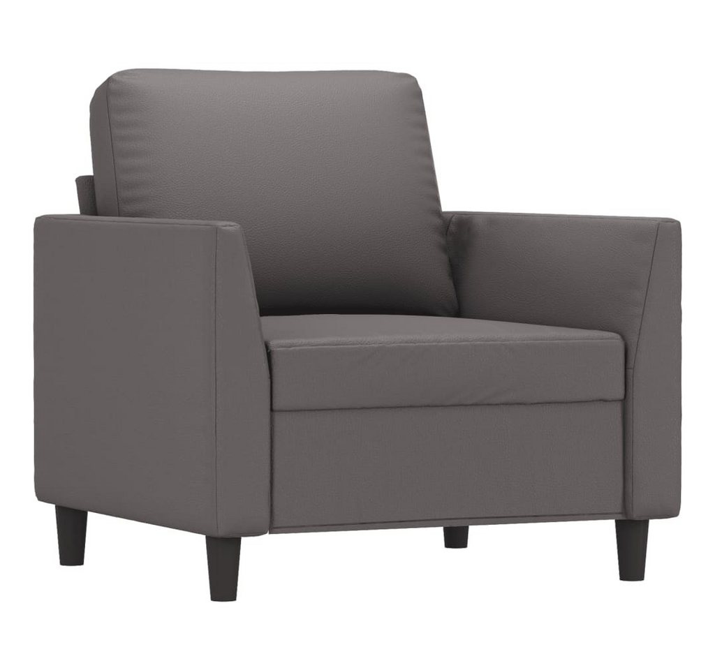 vidaXL Sofa 2-Sitzer-Sofa Grau 120 cm Kunstleder von vidaXL
