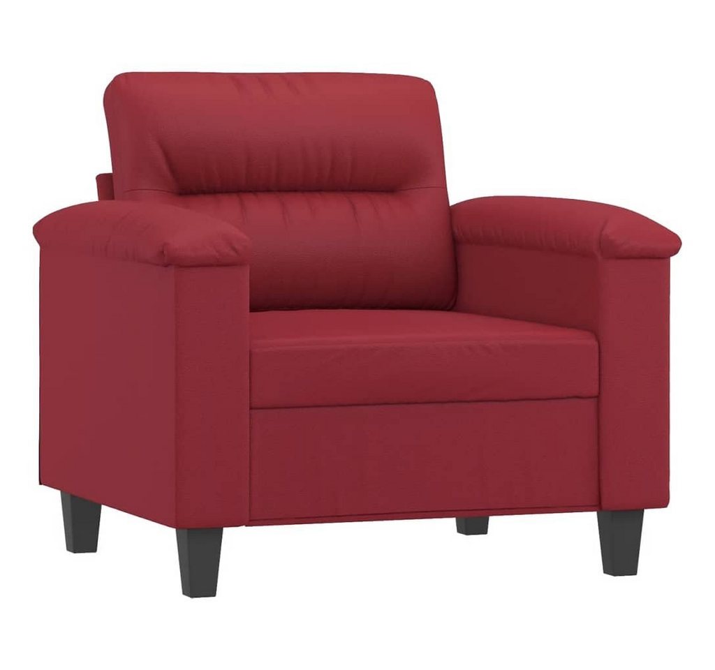 vidaXL Sofa 2-Sitzer-Sofa Weinrot 140 cm Kunstleder von vidaXL