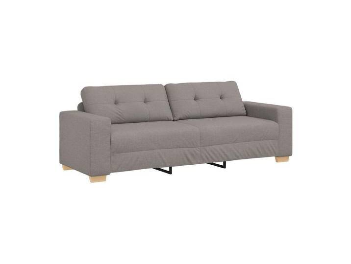 vidaXL Sofa Sofa 3-Sitzer Taupe 180 cm Stoff, 1 Teile, Taupe von vidaXL