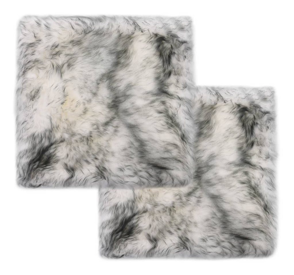 vidaXL Sofa Stuhlkissen 2 Stk Dunkelgrau Mélange 4040 cm Echtes Schaffell vidaXL Sofa Stuhlkissen 2 Stk Dunkelgrau Mélange 4040 cm Echtes Schaffell von vidaXL