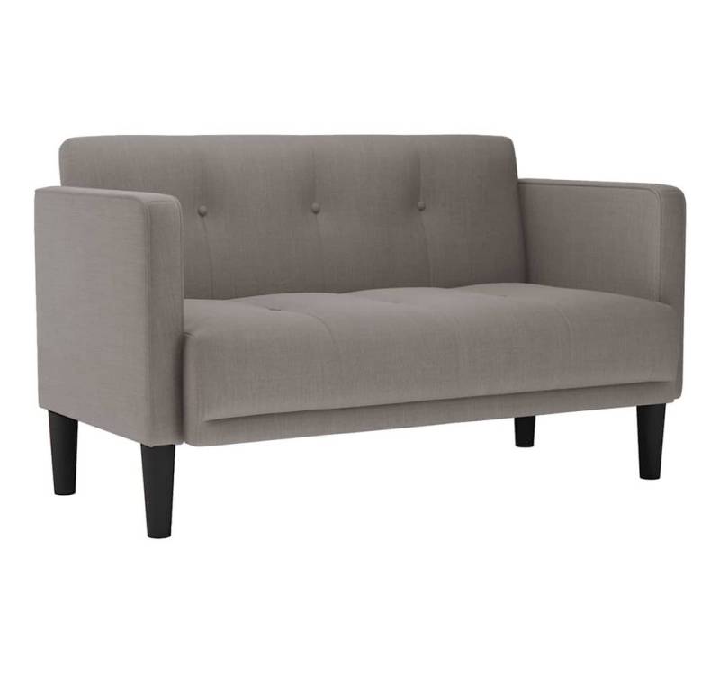 vidaXL Sofa Zweisitzer-Sofa Taupe 111 cm Stoff von vidaXL