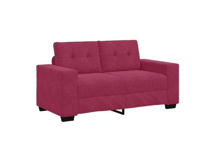 vidaXL Sofa Zweisitzer-Sofa Weinrot 120 cm Samt, rot von vidaXL
