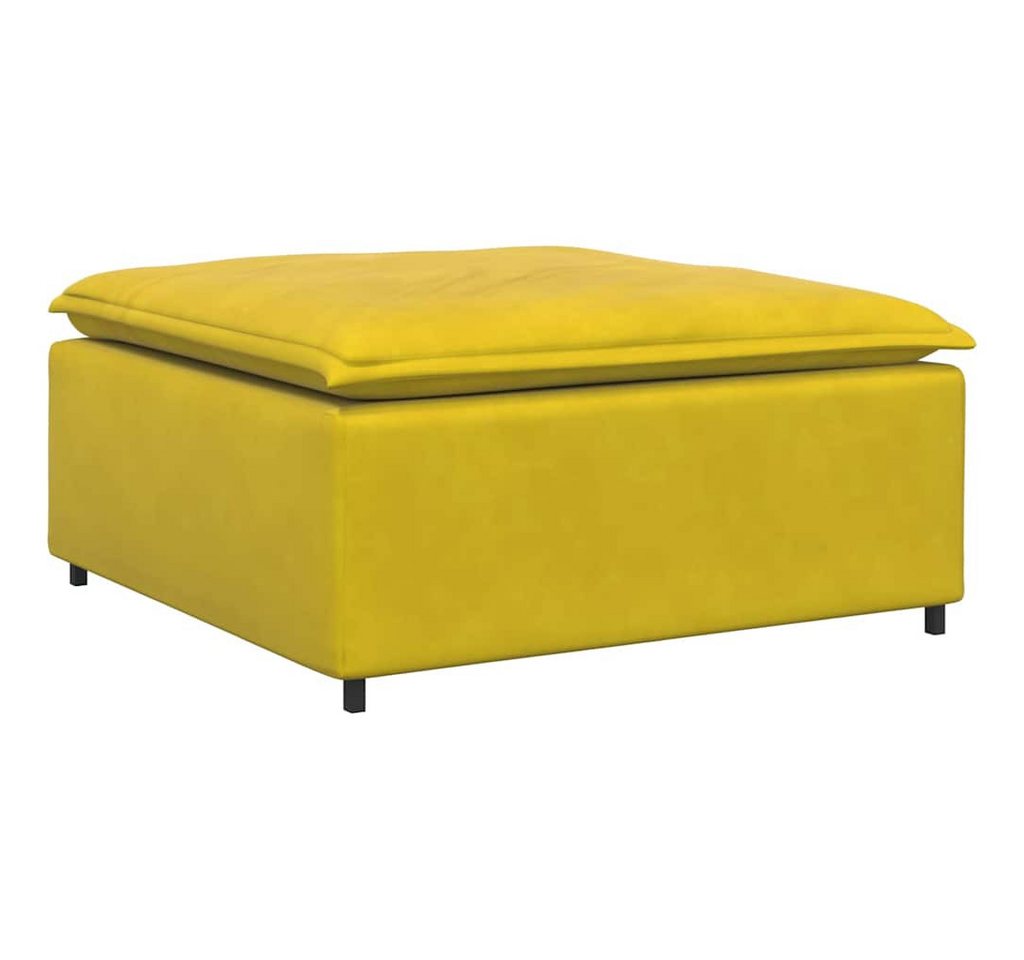 vidaXL Sofaelement Modulares Sofa Fußhocker-Modul Gelb 100x100x48 cm vidaXL Sofaelement Modulares Sofa Fußhocker-Modul Gelb 100x100x48 cm von vidaXL