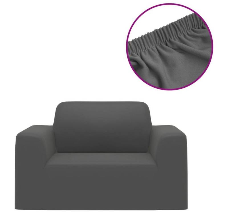vidaXL Sofahusse, Stretch-Sofahusse Anthrazit Polyester-Jersey von vidaXL
