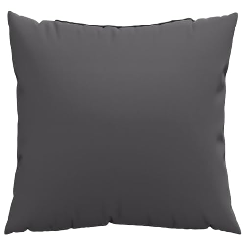 vidaXL Sofakissen 4 STK., Zierkissen Kissen für Couch Sofa, Dekokissen Wasserabweisend, Couchkissen Weiche Polsterung für Außen Innen, Anthrazit Stoff von vidaXL