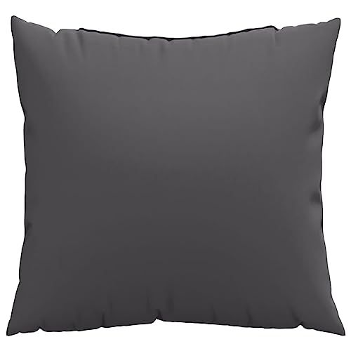 vidaXL Sofakissen 4 STK., Zierkissen Kissen für Couch Sofa, Dekokissen Wasserabweisend, Couchkissen Weiche Polsterung für Außen Innen, Anthrazit Stoff von vidaXL