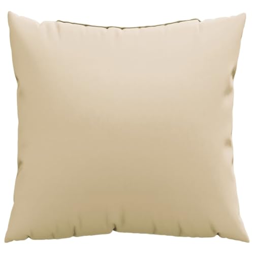vidaXL Sofakissen 4 STK., Zierkissen Kissen für Couch Sofa, Dekokissen Wasserabweisend, Couchkissen Weiche Polsterung für Außen Innen, Beige Stoff vidaXL Sofakissen 4 STK., Zierkissen Kissen für Couch Sofa, Dekokissen Wasserabweisend, Couchkissen Weiche Polsterung für Außen Innen, Beige Stoff von vidaXL