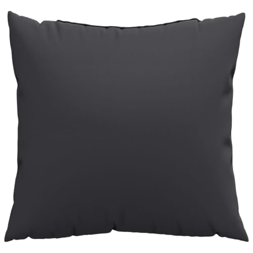 vidaXL Sofakissen 4 STK., Zierkissen Kissen für Couch Sofa, Dekokissen Wasserabweisend, Couchkissen Weiche Polsterung für Außen Innen, Schwarz Stoff von vidaXL