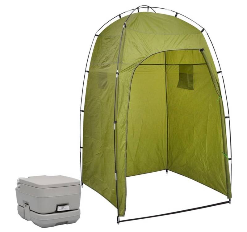 vidaXL Solardusche Tragbare Campingtoilette mit Zelt 10+10 L vidaXL Solardusche Tragbare Campingtoilette mit Zelt 10+10 L von vidaXL