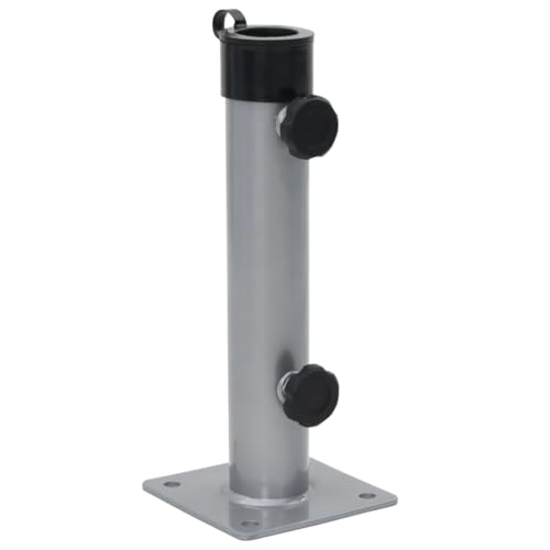 vidaXL Sonnenschirmständer, Schirmständer für Ø38/48mm Mast, Schirmhalter für Sonnenschirm, Sonnenschirmhalter Sonnenschirmfuß, Silbern Stahl vidaXL Sonnenschirmständer, Schirmständer für Ø38/48mm Mast, Schirmhalter für Sonnenschirm, Sonnenschirmhalter Sonnenschirmfuß, Silbern Stahl von vidaXL