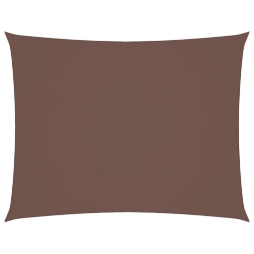 vidaXL Sonnensegel Oxford-Gewebe Rechteckig 5x7 m Braun von vidaXL