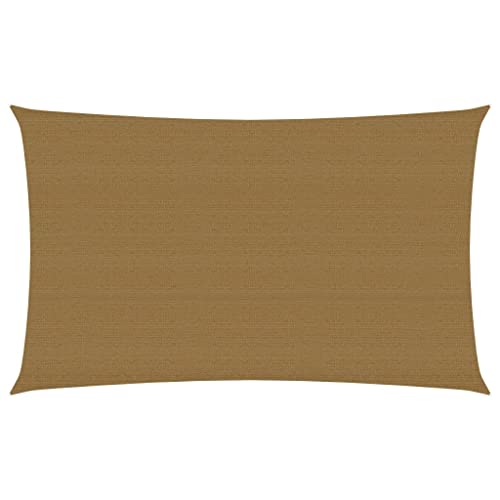 vidaXL Sonnensegel Sonnenschutz Windschutz Sonnendach UV Schutz Sonnenschutzsegel Schattenspender Garten Terrasse Balkon 160g/m² Taupe 2x4,5m HDPE von vidaXL