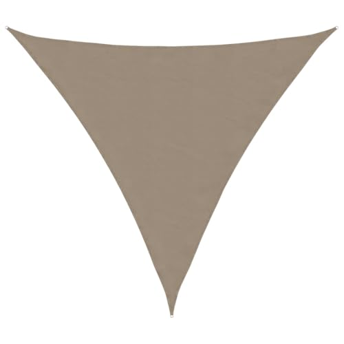 vidaXL Sonnensegel Taupe 2x2x2 m 100% Polyester Oxford, Windschutz, Markise, Sonnenplane, Sonnendach, Schattenspender, Schattentuch von vidaXL