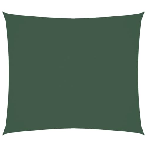 vidaXL Sonnensegel Wasserfest Sonnenschutz Windschutz Sonnendach UV Schutz Garten Terrasse Balkon Oxford-Gewebe Rechteckig 2,5x3m Dunkelgrün von vidaXL