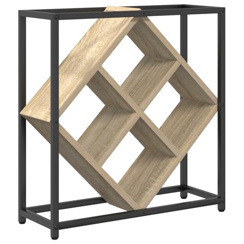 vidaXL Weinregal Sonoma Eiche 51x18x52,5 cm Holzwerkstoff von vidaXL