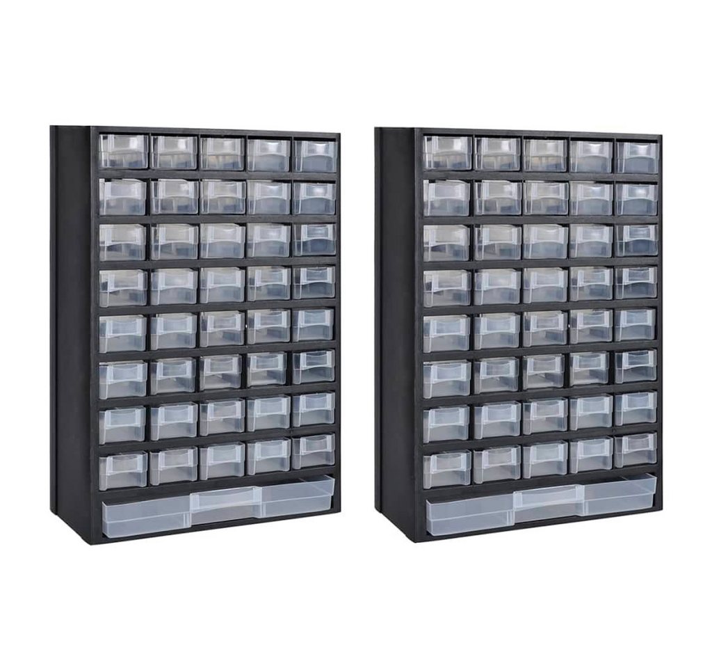 vidaXL Werkzeugbox Sortimentskasten mit 41 Fächern 2 Stk. Kunststoff (2 St) von vidaXL