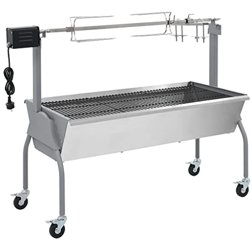 vidaXL Spanferkelgrill Lammgrill BBQ Barbecue Grillwagen Grill Hänchengrill von vidaXL