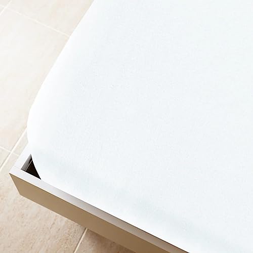 vidaXL Spannbettlaken Spannbetttuch Bettwäsche Betttuch Bettlaken Spannlaken Laken Spannleintuch für Doppelbett Jersey Weiß 140x200cm Baumwolle vidaXL Spannbettlaken Spannbetttuch Bettwäsche Betttuch Bettlaken Spannlaken Laken Spannleintuch für Doppelbett Jersey Weiß 140x200cm Baumwolle von vidaXL