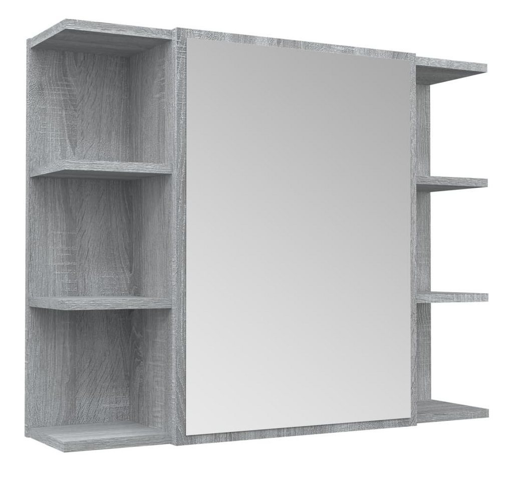 vidaXL Spiegel Bad-Spiegelschrank Grau Sonoma 80x20,5x64 cm Spanplatte vidaXL Spiegel Bad-Spiegelschrank Grau Sonoma 80x20,5x64 cm Spanplatte von vidaXL