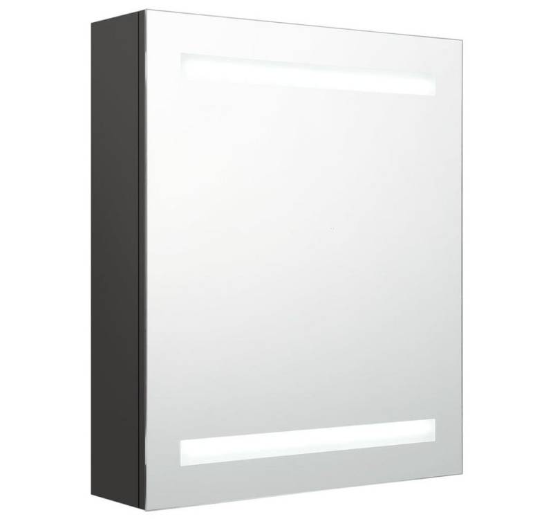 vidaXL Spiegelschrank LED Bad Spiegelschrank Anthrazit 50x14x60 cm Badezimmer LED-Beleuchtun von vidaXL