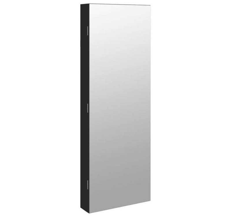 vidaXL Spiegel Spiegel-Schmuckschrank mit LED-Beleuchtung Wandmontage Schwarz (1-St) von vidaXL