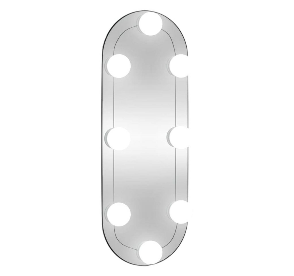 vidaXL Spiegel Wandspiegel mit LED-Leuchten 15x40 cm Glas Oval (1-St) von vidaXL