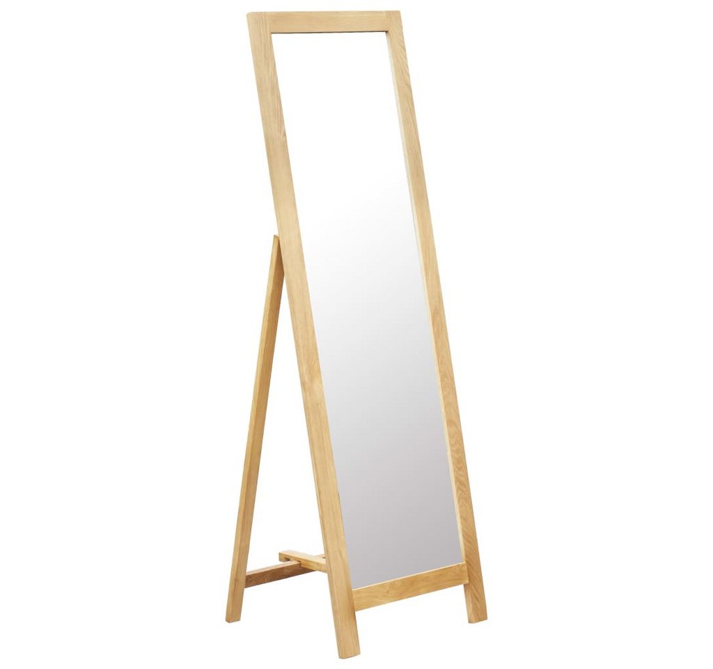 vidaXL Spiegel Standspiegel 48 x 46,5 x 150 cm Massivholz Eiche (1-St) von vidaXL