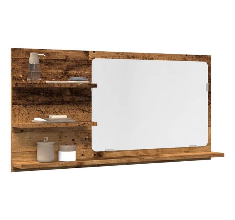 vidaXL Spiegelschrank Badspiegel mit Ablagen Altholz-Optik 90x11x45 cm Spanplatte von vidaXL