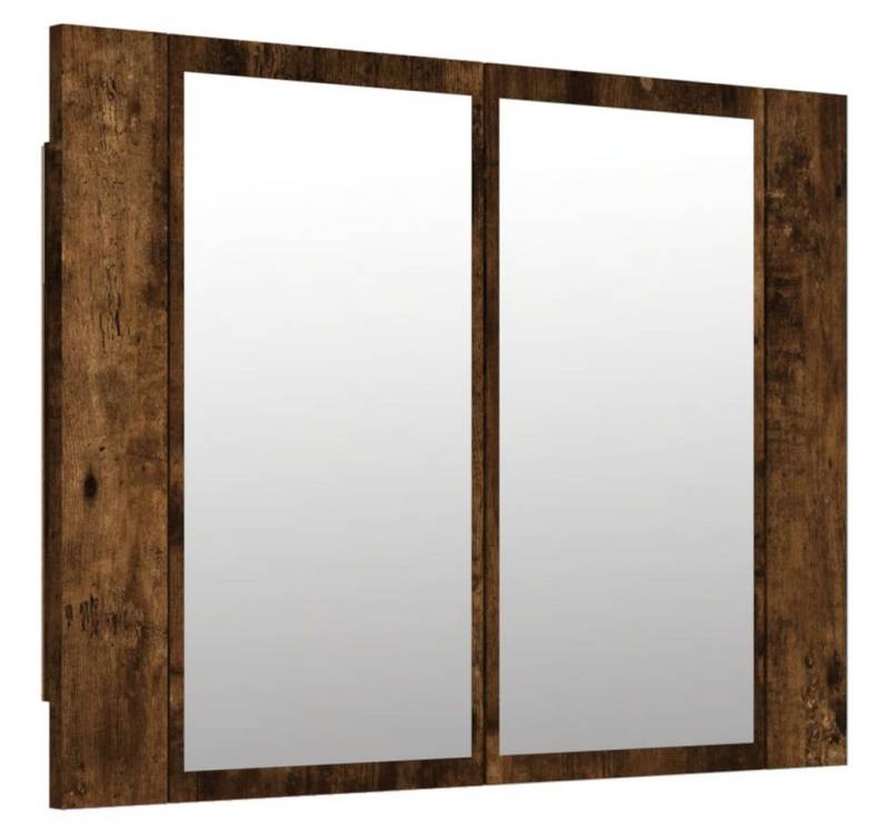 vidaXL Spiegelschrank LED-Spiegelschrank Räuchereiche 60x12x45 cm Spanplatte von vidaXL