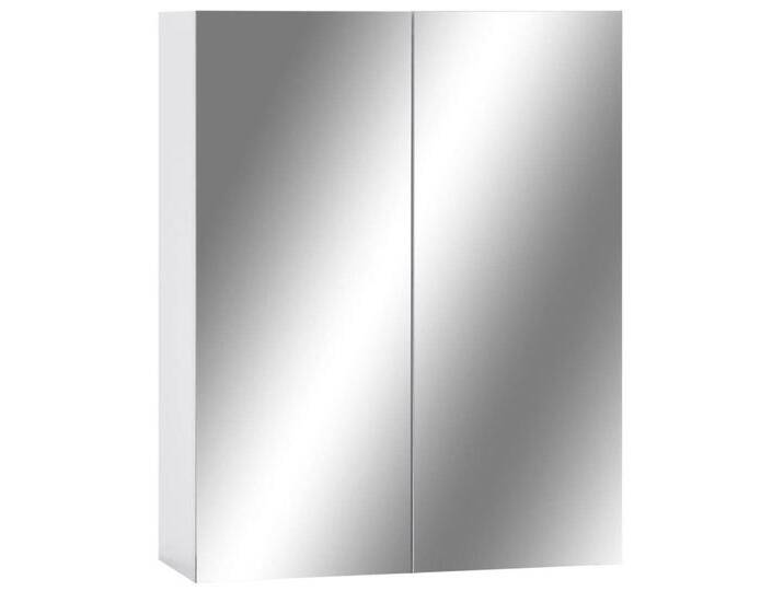 vidaXL Spiegelschrank Spiegelschrank Badspiegel Spiegel Weiß 60x15x75 cm MDF, weiß von vidaXL