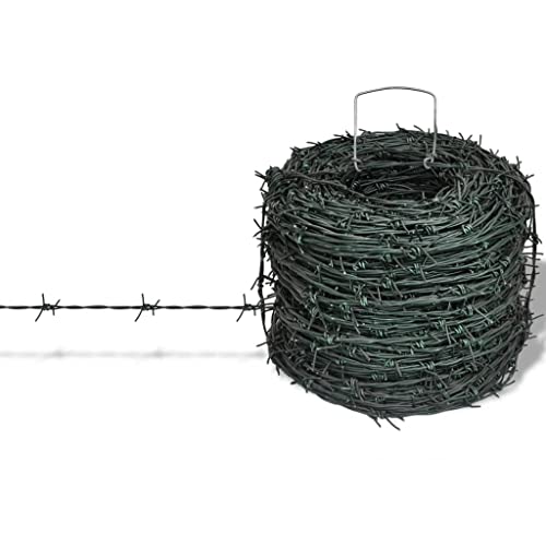 vidaXL Stacheldraht 100m Draht Sperrdraht Maschendraht Weidedraht Weidezaun von vidaXL