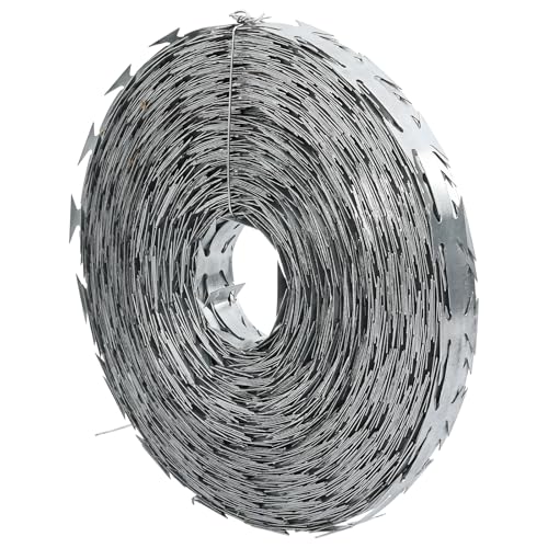 vidaXL Stacheldraht 50 m BTO-22 Feuerverzinkter Stahl von vidaXL